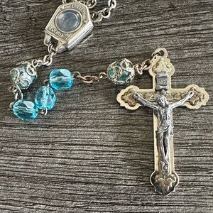 Antique Italian Lordes Rosary